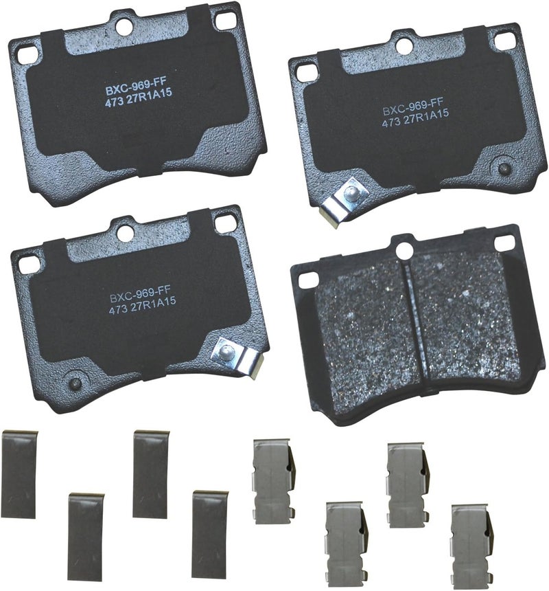 Bendix Premium SBC473 Ceramic Front Brake Pads for Ford Escort 2003-1991, Mazda MX-3 1996-1992, Protege 1998-1990, Mercury Tracer 1999-1991 - Image 1